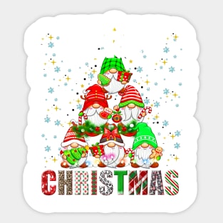 Merry Christmas Gnome Family Funny Xmas Tree Women Men Kids Sticker